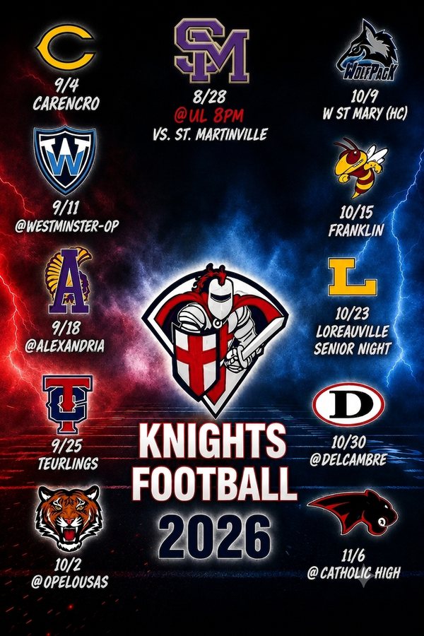 LCA Knights 2026 football schedule