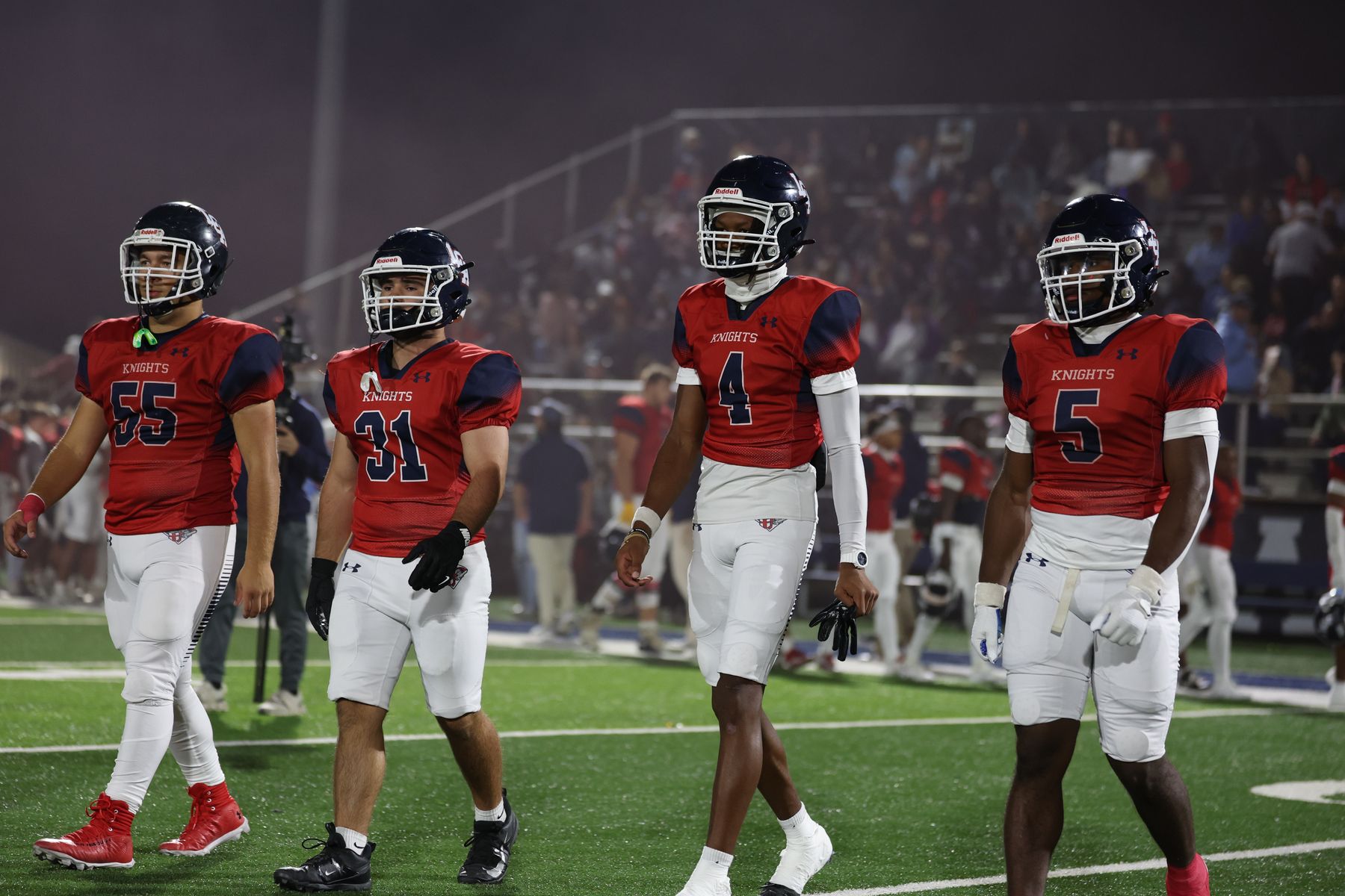 Knights taking the field